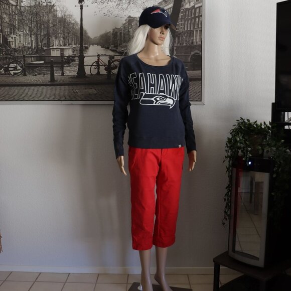 '47 FORWARD NFL Seattle Seahawks Sweater Tee TOP SP S blue - Picture 4 of 9